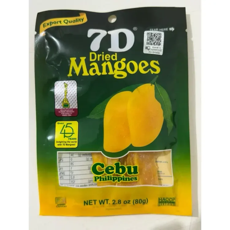 宿霧必買零食1. 7D芒果乾