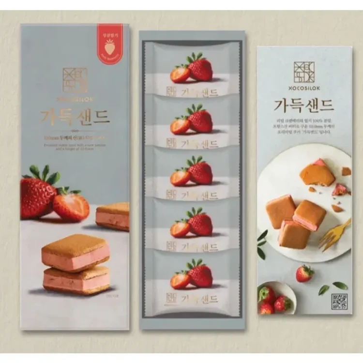 仁川機場必買伴手禮 XOCOSILOK Sand 100 草莓夾心餅乾