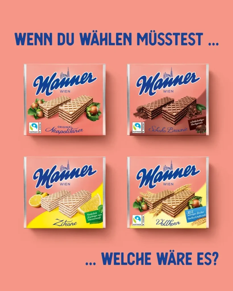 維也納機場必買 Manner 威化餅