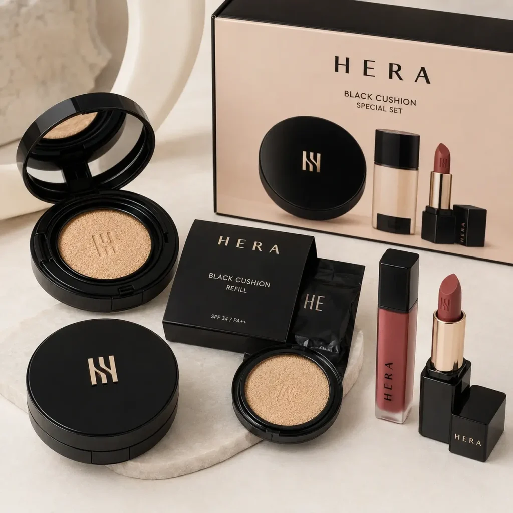 釜山機場免稅店必買5HERA 氣墊粉餅與彩妝