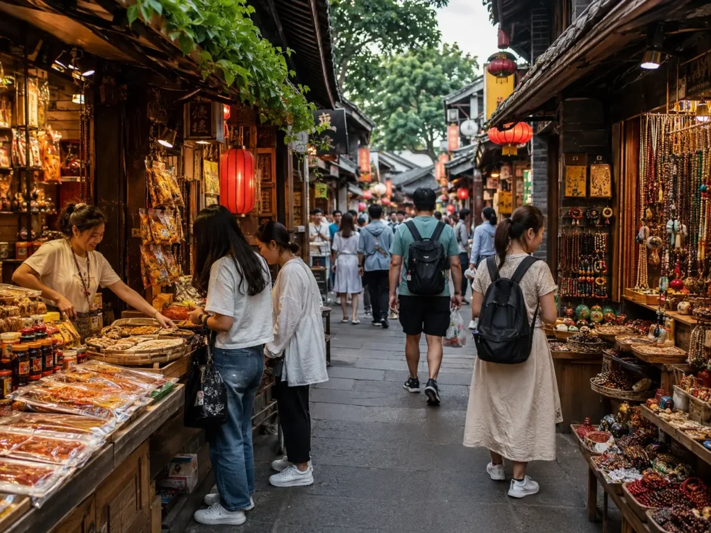 重慶磁器口古鎮商店街